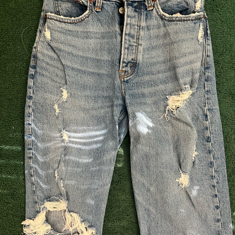 Abercrombie high rise straight leg jeans - Picture 2 of 6